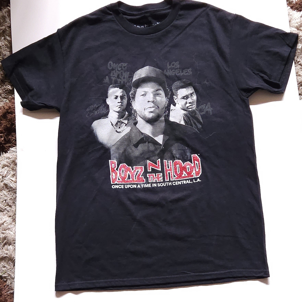 Black Short Sleeve Tee with Graphic Design